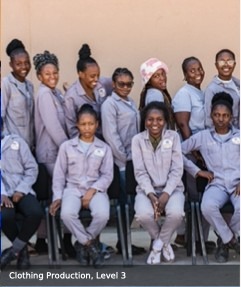 Shalom Clothing Production Level 3 trainees