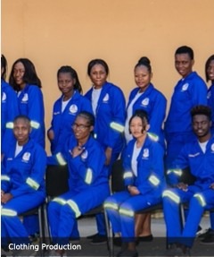 Shalom Clothing Production trainees